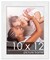 10x12 Solid Wood Picture Frame with UV-Resistant Acrylic & Acid-Free Backing, Available in 6 Finishes: Matte Black, Matte White, Metallic Bronze, Silver, Natural Wood Grain & Mahogany
